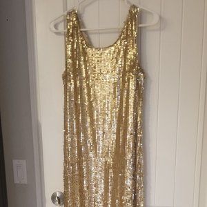 Gold Sequin Dress
